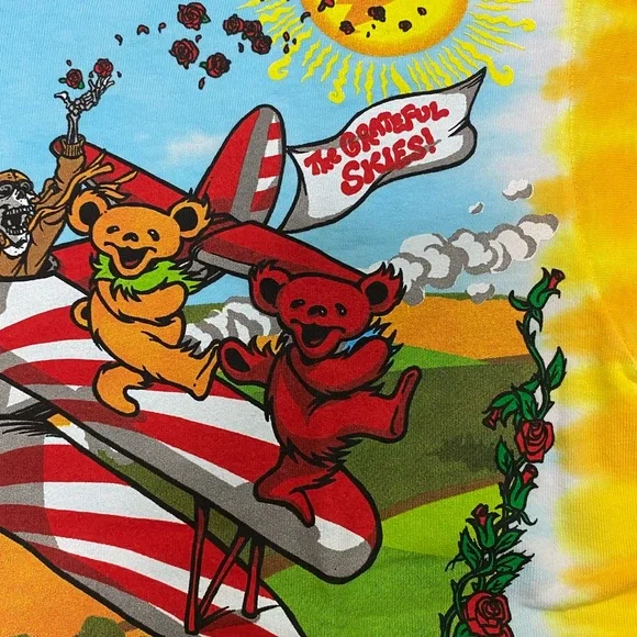Grateful Dead Plane Airline Bears Men’s Tie Dye Shirt Available in M, L, XL, XX… - Picture 7 of 8